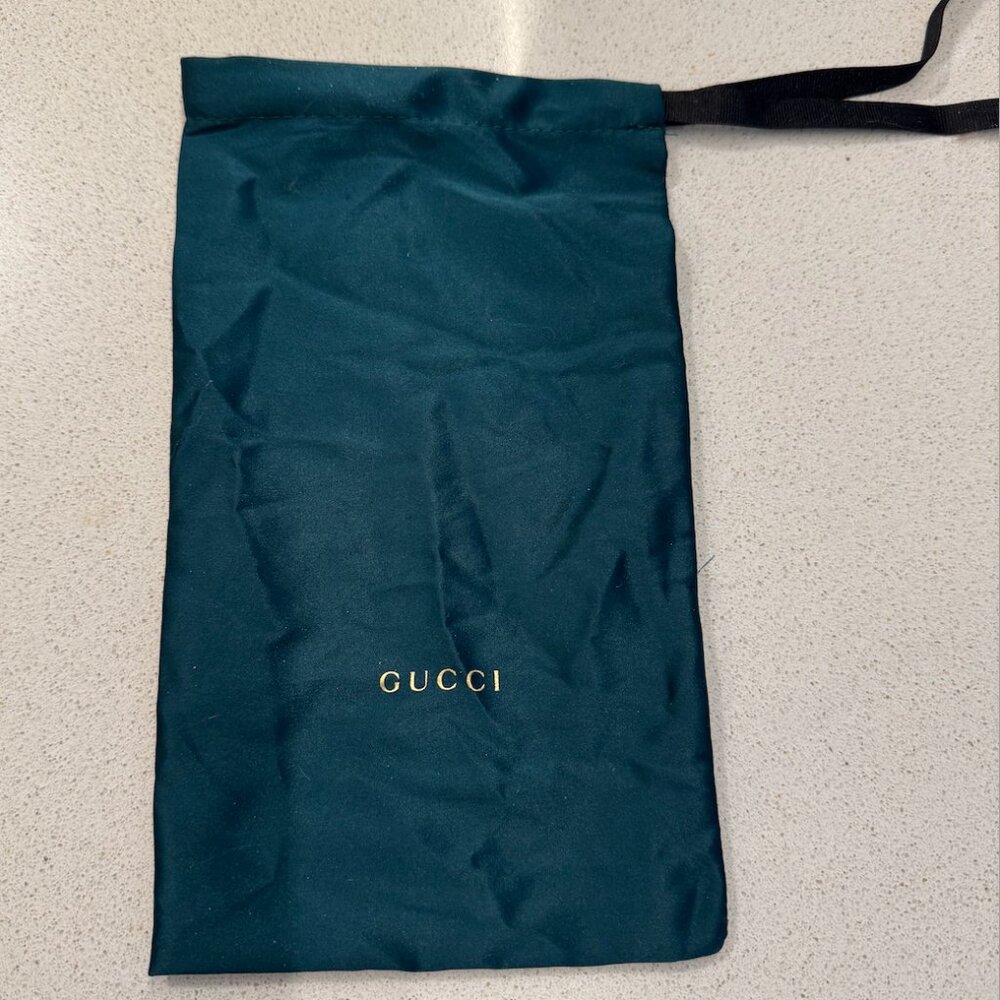 Gucci Dark Green Dust Bag For Sunglasses Case